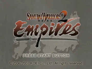 Samurai Warriors 2 - Empires screen shot title